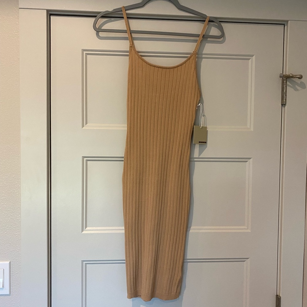 NWT Nude Ribbed Maternity Dress